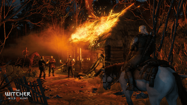 Protection is the best glyphword when approaching mobs in The Witcher 3