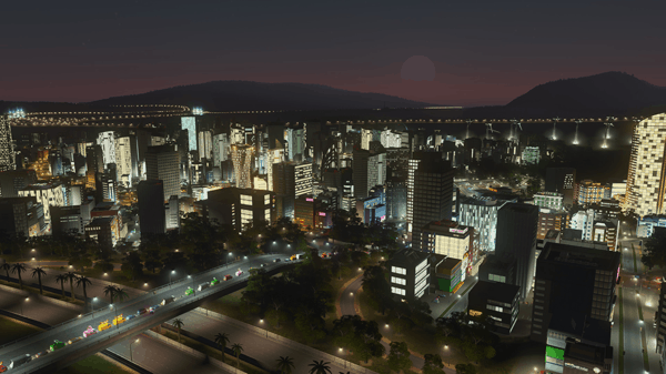 look at that elevated road in Cities: Skylines