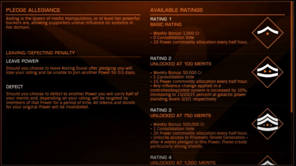 The final step in Elite Dangerous how to join a faction