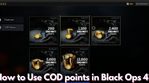 How to Use COD points in Black Ops 4
